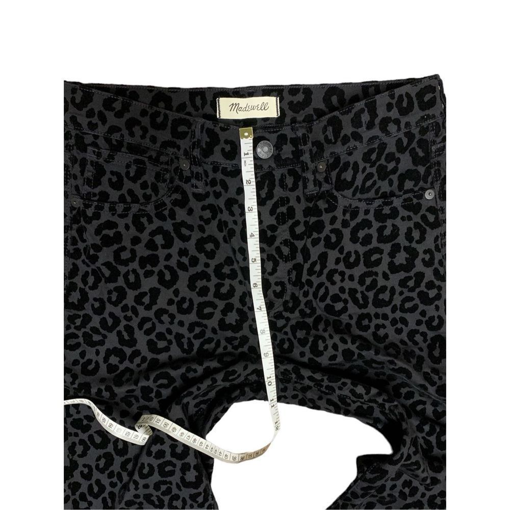 Madewell, 9” Mid-Rise Skinny Pants/Jeans, Flocked Leopard, Size 27, UGC - Picture 8 of 12